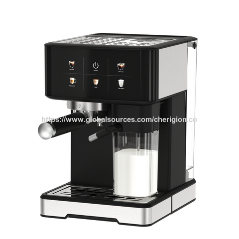 Máquina de café espresso OEM de 20 bares con capuchino y latte de un toque, control de caudalímetro, calentamiento Thermoblock, acero inoxidable for sale at factory direct price