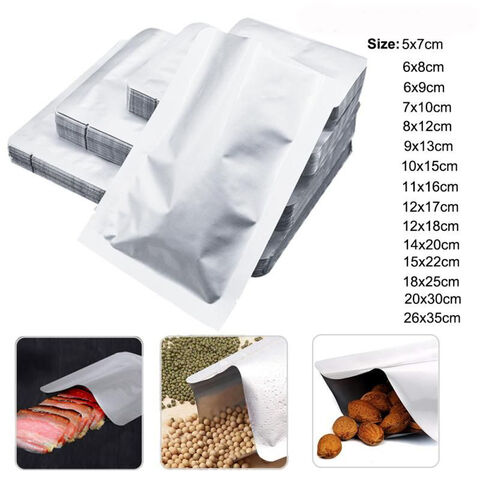 Aluminiumfolienbeutel auf Lager, kleine Mindestbestellmenge, anpassbar, lebensmittelecht, langlebig, feuchtigkeitsbeständige Verpackung