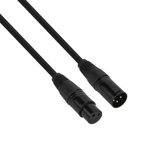 Cable de micrófono macho a hembra de alta calidad, 3 pies, 6 pies, 10 pies, 3 pines XLR a cable XLR