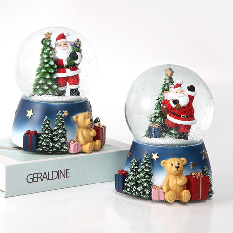 Insignia grabada personalizada de boca a boca, bola de copo de nieve navideña, decoración conmemorativa de herencia para la entrada de la sala de estar for sale at factory direct price