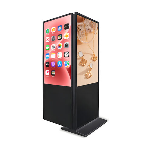 2d Signage Machine Cheaper 43 49 55 65 Inch Double-sided Vertical Advertising Machine With ...
