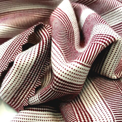 Stückgefärbter, hochfeiner Interlock-Stoff mit Streifenmuster, 100% Polyester for sale at factory direct price