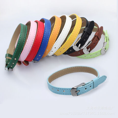 Pulseiras de couro, pulseira personalizada DIY com acessórios de joalheria de letras for sale at factory direct price