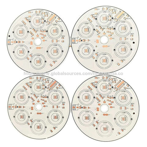 Placas de circuito PCB con base de aluminio para farolas LED industriales de alta conductividad térmica personalizadas