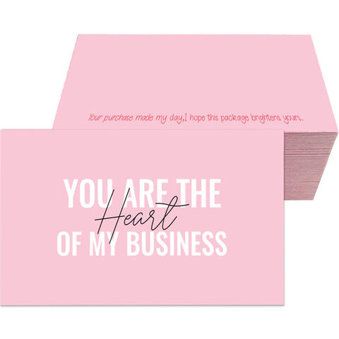 Conception d'échantillon en gros, emballage personnalisé, carte cadeau, carte d'insertion for sale at factory direct price