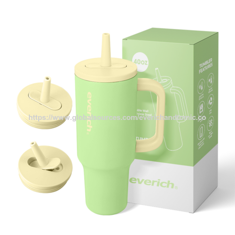 Hot Selling 40 Oz Double Wall Stainless Steel Water Tumbler With Handle ...