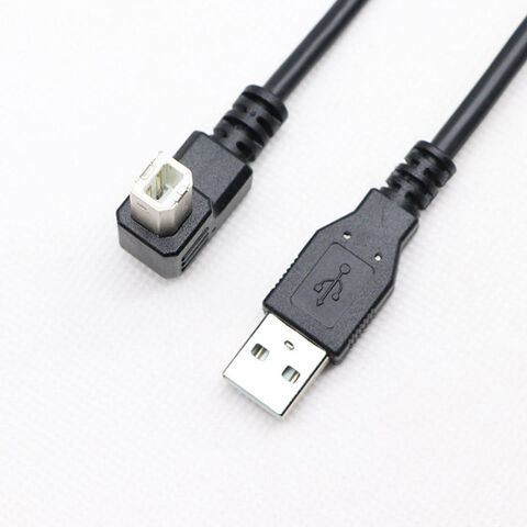 Kostenloses Muster Benutzerdefiniertes USB 2.0 A Stecker auf abgewinkelten USB 2.0 B Stecker Druckerkabel