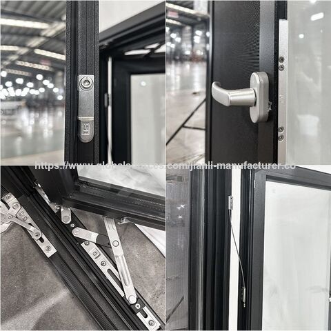 Ventana Abatible Moderna de Alto Rendimiento con Marco de Aluminio Duradero for sale at factory direct price