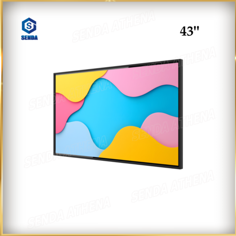 Pantalla de señalización digital Android de 43 pulgadas con pantalla táctil capacitiva para montaje en pared y panel G+G for sale at factory direct price