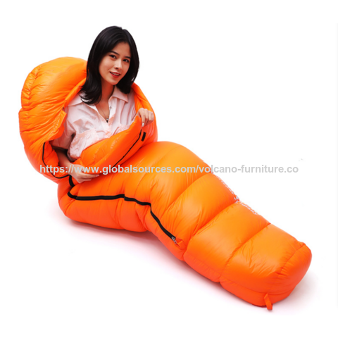 Sacs de couchage portables en duvet d'oie en gros, sacs de couchage en duvet de canard et en duvet pour la pêche en plein air et l'alpinisme for sale at factory direct price
