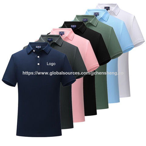 Hochwertige Golf-Poloshirts aus Baumwolle mit individuellem Logo, übergroße Pullover, kurzärmelige, einfarbige, schlichte Strick-Poloshirts für Herren