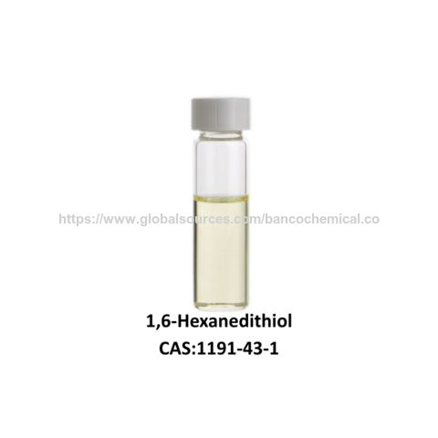 1,6-Hexanedithiol CAS 1191-43-1, fournisseur direct d'usine d'arômes et de parfums, haute qualité, pureté de 99 %, FEMA 3495 for sale at factory direct price