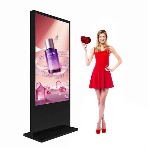 شاشة لمس تكاثفية كاملة الألوان عالية السطوع 2500 شمعة، كشك، لافتات رقمية LCD خارجية للمطاعم for sale at factory direct price