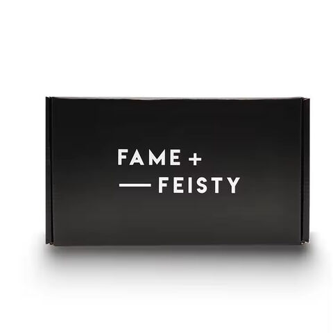 Cajas de cartón negro reciclado con logotipo personalizado para envío de ropa de alta calidad - Embalaje de papel personalizado para envíos de moda
