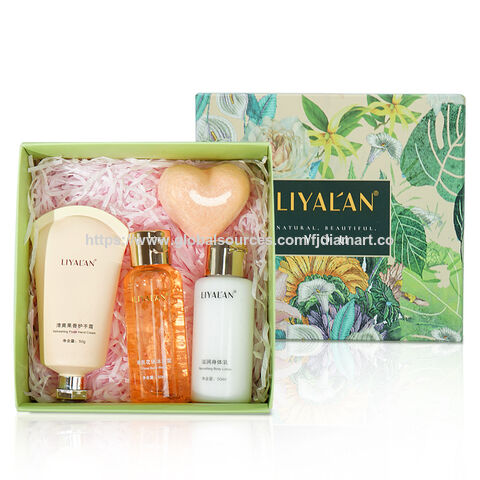 4-Piece Women SPA Bath Kit Body Lotion Hand Cream Shower Gel Bath Bomb Bath Gift Sets for sale at factory direct price