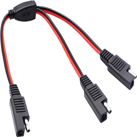Cabo de Extensão SAE de 0,9 m - Chicote de Fios de Desconexão Rápida de 0,9/1,8/3/6 m com Conector SAE para Automotivo, RV, Painel Solar