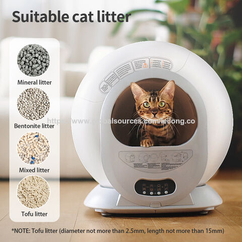 Toilettes Électriques pour Animaux de Compagnie 65L Auto-nettoyantes Toilettes Automatiques Intelligentes pour Chats Boîte à Litière Automatique Intelligente pour Chats Ventes Chaudes