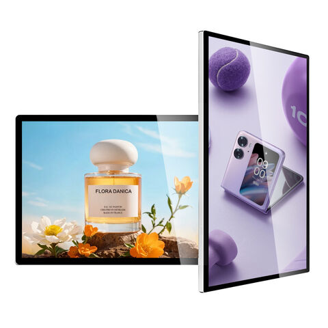 Ecrã de sinalização digital de parede OEM ODM 32'' 43'' 49'' 55'' Menu Board Ecrã interior Sistema Android CMS gratuito para exibição de anúncios for sale at factory direct price