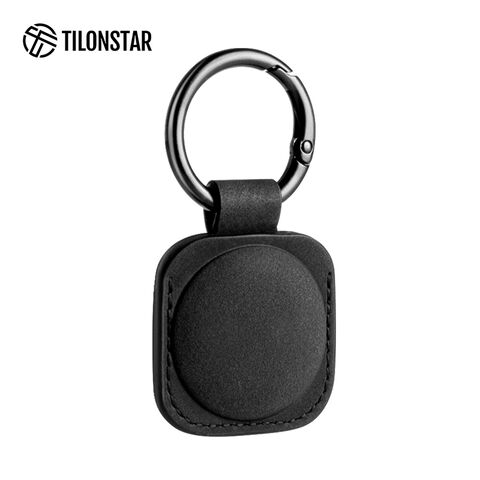 TILONSTAR TA100 غطاء حماية مخصص لجهاز AirTag، حافظة جلد PU لسلسلة مفاتيح تعقب AirTag for sale at factory direct price