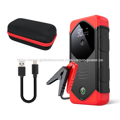 6400mAh Auto Starthilfe Kit LED Multifunktionale Portable Power Bank Notfall Werkzeug Kit Lithium Batterie Pack 12V for sale at factory direct price