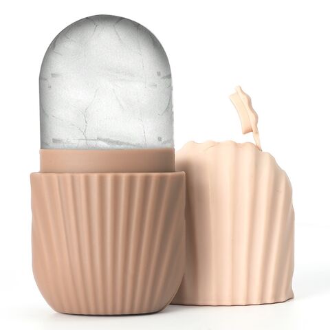 Wholesale Cute Cool Silicone Ice Face Roller Contour Ice Mold Facial Massage Ice for Beauty Skin Care Massager