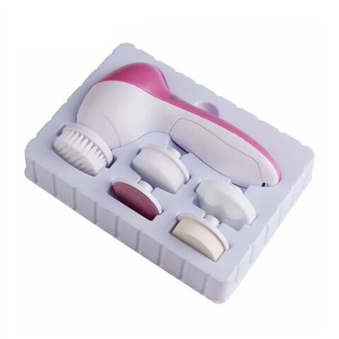 Hot Sale 5 in 1 ABS Electric Facial Cleanser Factory Direct Face Cleaning Brush for Deep Cleansing Exfoliating Massage