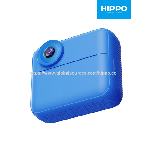Kamera Cetak Instan Anak-Anak HIPPO dengan Game Bawaan, MP3, Mikrofon, Game Anak-Anak, Lensa Ganda, Layar IPS Besar 2.4 inci