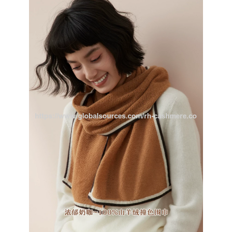 Cachecol de Caxemira 100% Confortável para Mulheres - Cachecol de Inverno Dupla Face, Macio, Moderno, Versátil e Quente for sale at factory direct price