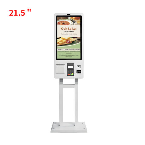 32 Inch Floor Stand Self Service Touch Screen Ticketing Machine Self ...
