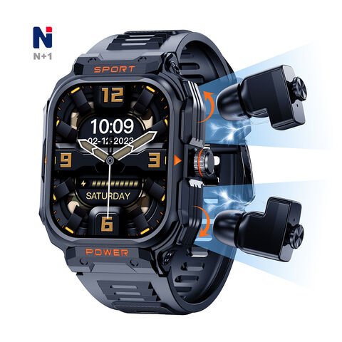 Nouvelle tendance : Montre intelligente NWZ02 avec écran IPS carré, écouteurs, montre intelligente, oreillettes sur Shein
