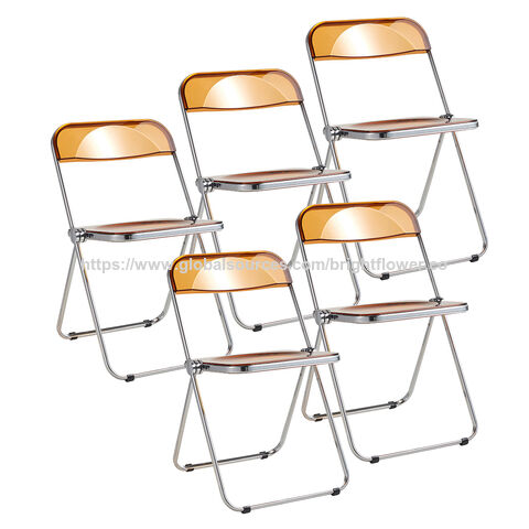 Cadeira Dobrável com Design Atraente para Sala de Reuniões, Escritório em Casa, Banqueta, Jardim, Festa, Escritório - Cadeira Dobrável de Metal Colorida para Atacado for sale at factory direct price