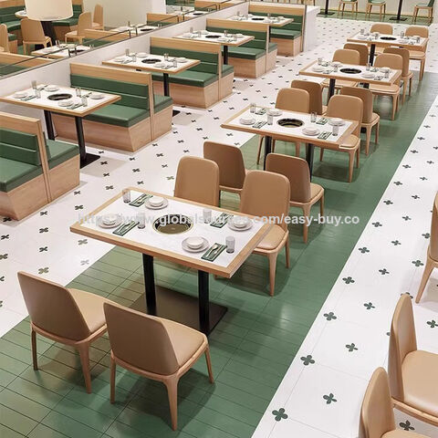 Conjuntos de mesas de jantar para restaurantes, móveis de restaurante acessíveis para cadeiras de rodas, móveis de restaurante que economizam espaço, móveis de restaurante fáceis de limpar for sale at factory direct price