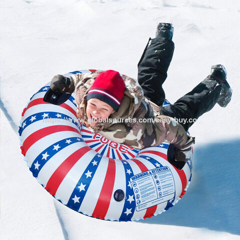 Aufblasbarer Schnee-Reifen, Kaltbeständiger PVC-Schneering, Tragbarer und Faltbarer Schlitten-Reifen