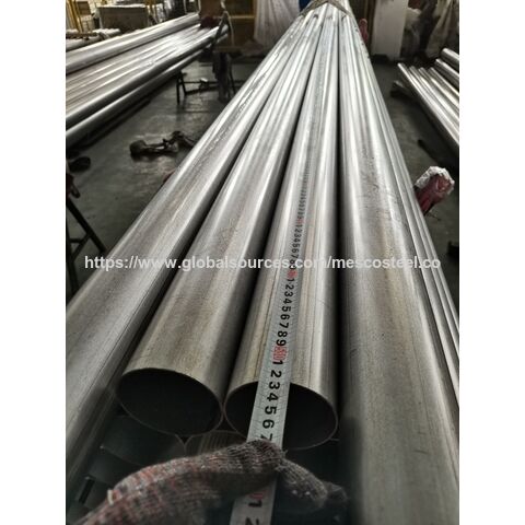 Tubo de Aço Inoxidável 10 Polegadas SS 300 304, Tubo/tubulação Soldada de Aço Inoxidável, Sem Costura, Sanitária