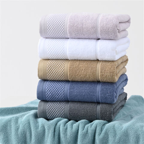 Serviettes de bain, serviette en coton épaissie, douce et très absorbante pour le visage for sale at factory direct price