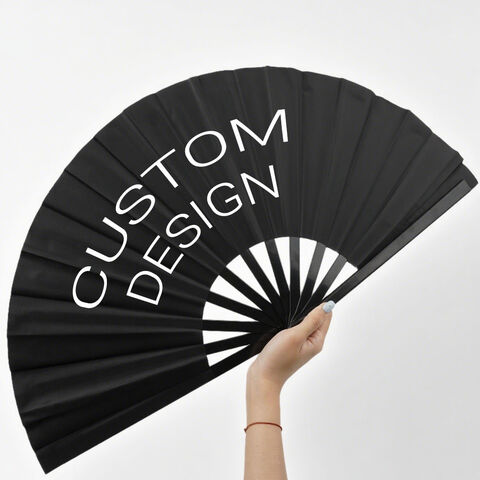 Wholesale Promotional 33cm Custom Logo Kung Fu Hand Fan 13 Inch Large ...