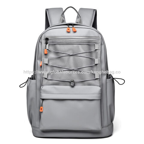 Mochila para portátil de estilo moderno en color gris, superventas y precio económico para adolescentes