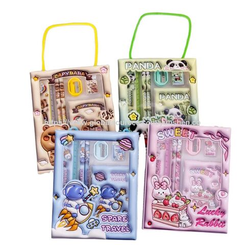 Direktverkauf ab Werk von Kindertagsgeschenken, Schulschreibwaren-Großhandelsets mit Notizbüchern und Kinderstiften als Geschenke