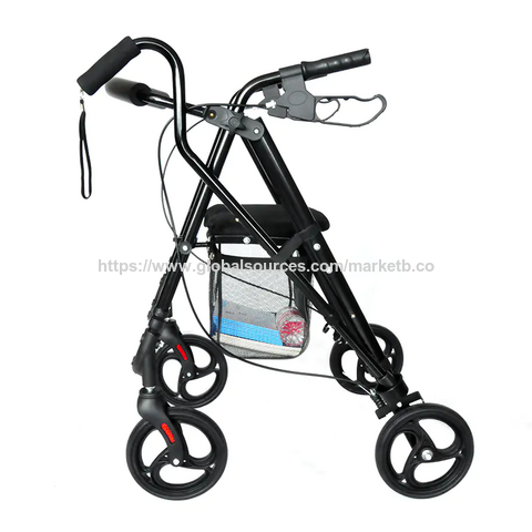 Medical Rollator Walker with Seat and Wheels For Seniors and Adults, Durable Steel Frame for sale at factory direct price