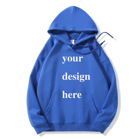 Benutzerdefinierter DTF-Druck 320GSM 56/44 Baumwollmischung Pullover Hoodie - Schweres Sweatshirt für Streetwear, Teamuniformen