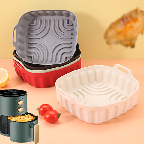 Plaque de cuisson carrée en silicone pour friteuse à air, tapis de cuisson spécial pour pot en silicone pour friteuse à air, four for sale at factory direct price