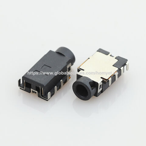 Base para placa de circuito impreso, conector hembra de interfaz de audio 7P con pata doblada