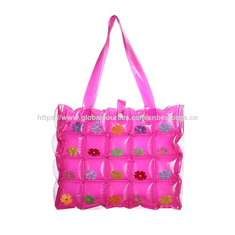 Nouveau Design Sac à Main Gonflable PVC Sac Gonflable Sac de Plage pour Dames Jolies Paillettes Sac à Main à Une Seule Épaule Fabricants Vente en Gros for sale at factory direct price