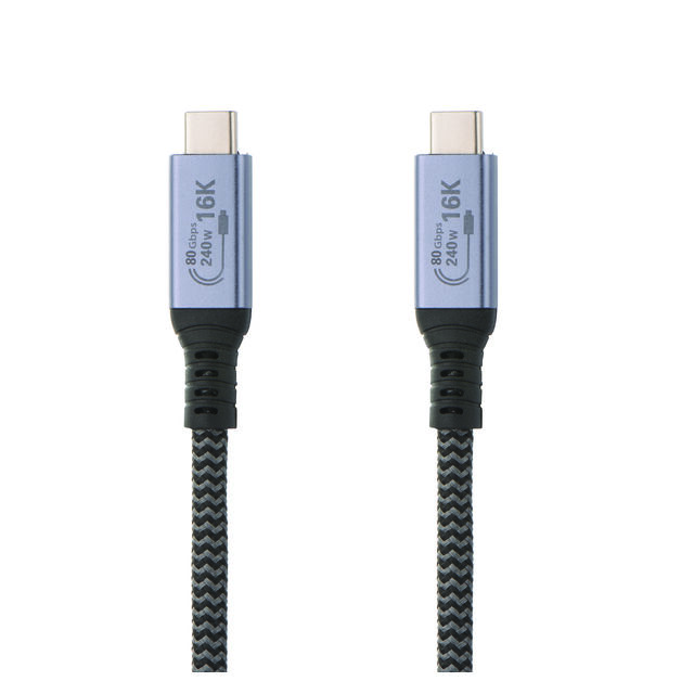 Cable de carga rápida USB 3.2 tipo C a C de 20 Gbps y 100 W, trenzado de nailon for sale at factory direct price