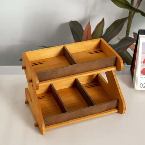 Estante de almacenamiento de bolsas de café para proveedores, estante de exhibición de almacenamiento de cocina de madera maciza, organizador de cocina multicapa para cocina, hogar