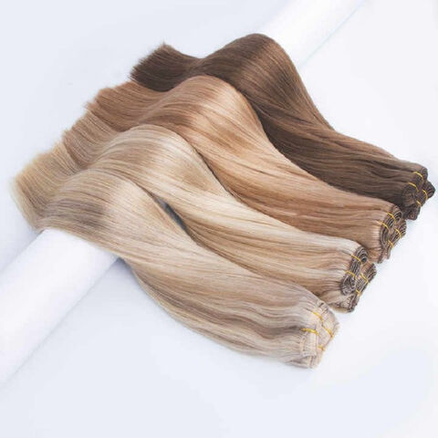 Vente en gros d'extensions de cheveux vierges en vrac double étirage, cheveux Remy de qualité supérieure, extensions de cheveux humains style ondulé for sale at factory direct price
