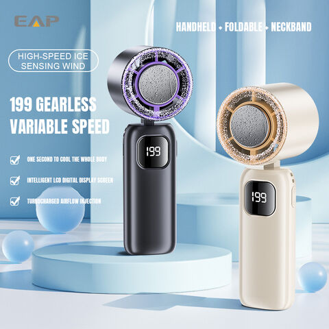 Ventilateur Portable Pliable en ABS à Vent Doux à Prix d'Usine, Refroidissement à Semi-Conducteur, Sac de Glace for sale at factory direct price