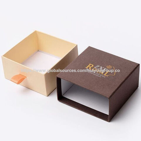Geschenkbox aus Papier mit individuellem Logo, Schmuckverpackungsbox aus Karton, umweltfreundliche luxuriöse kleine Schmuckverpackungs-Geschenkbox mit Schublade for sale at factory direct price