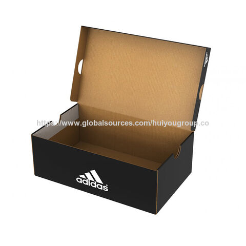 Shoes box Luxury Black Matte Corrugated Cardboard Shoe Box Custom Logo Durable Recyclable Shoe Packaging Box for Sneakers Boots for sale at factory direct price
