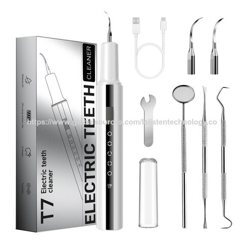 Kit de Limpieza Dental Recargable T7 para Blanqueamiento de Sarro y Placa - Removedor de Sarro, Limpiador Oral